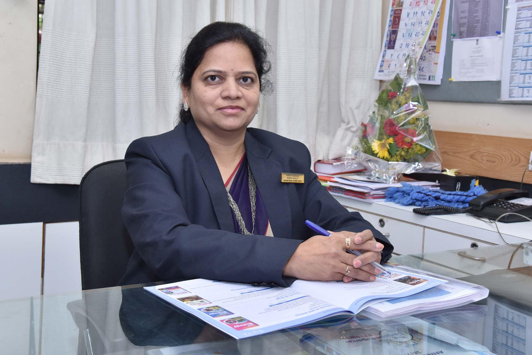 Mrs. Ashwini Mujumdar, Principal of MVEM